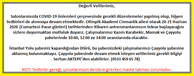 Antrenmanlarımıza kaldığımız yerden devam ediyoruz!